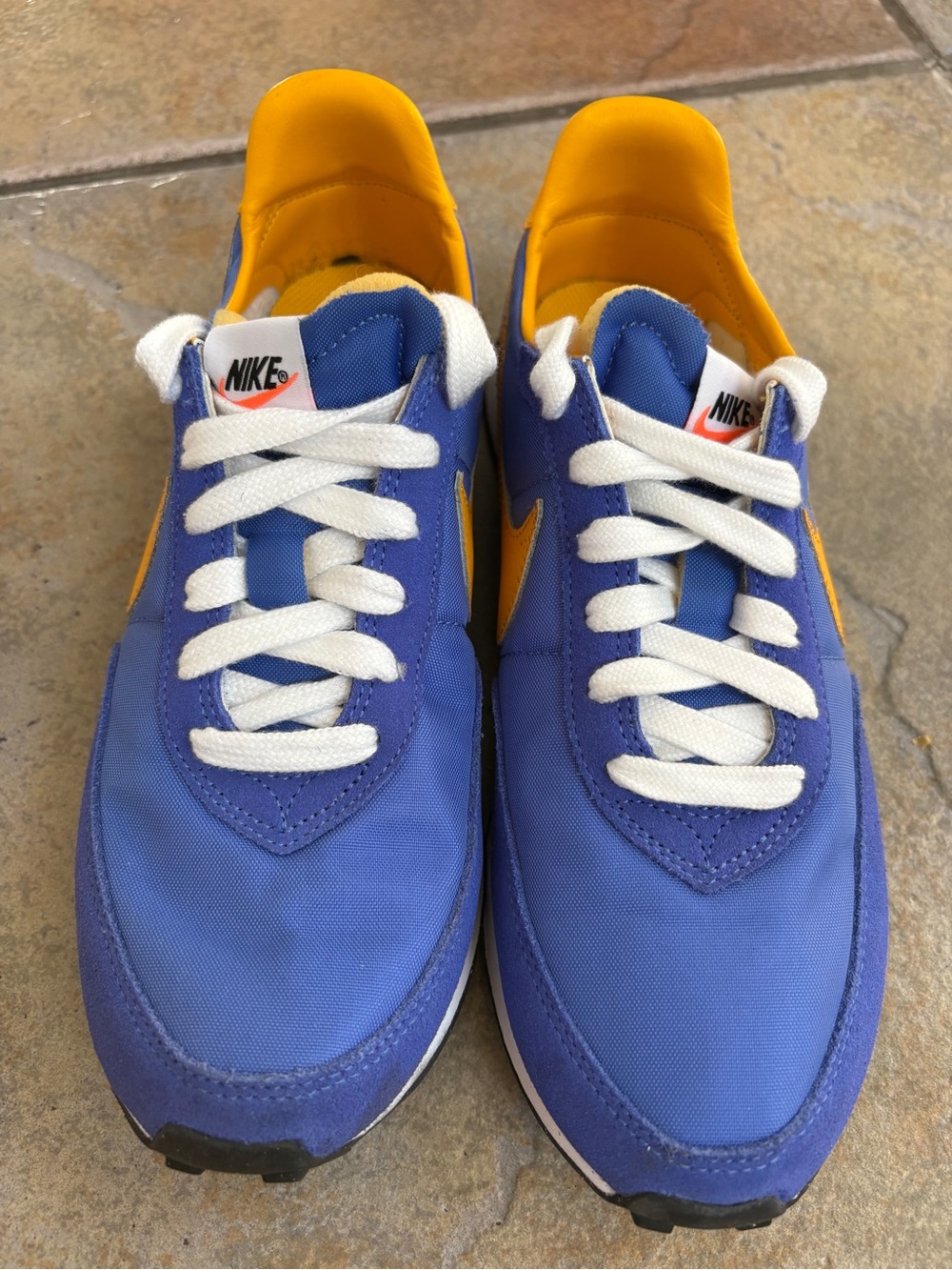 Nike Waffle Trainer 2 Youth Sneakers- Blue & Yellow, Sz 6Y (fits women’s 7.5) - Picture 3 of 7